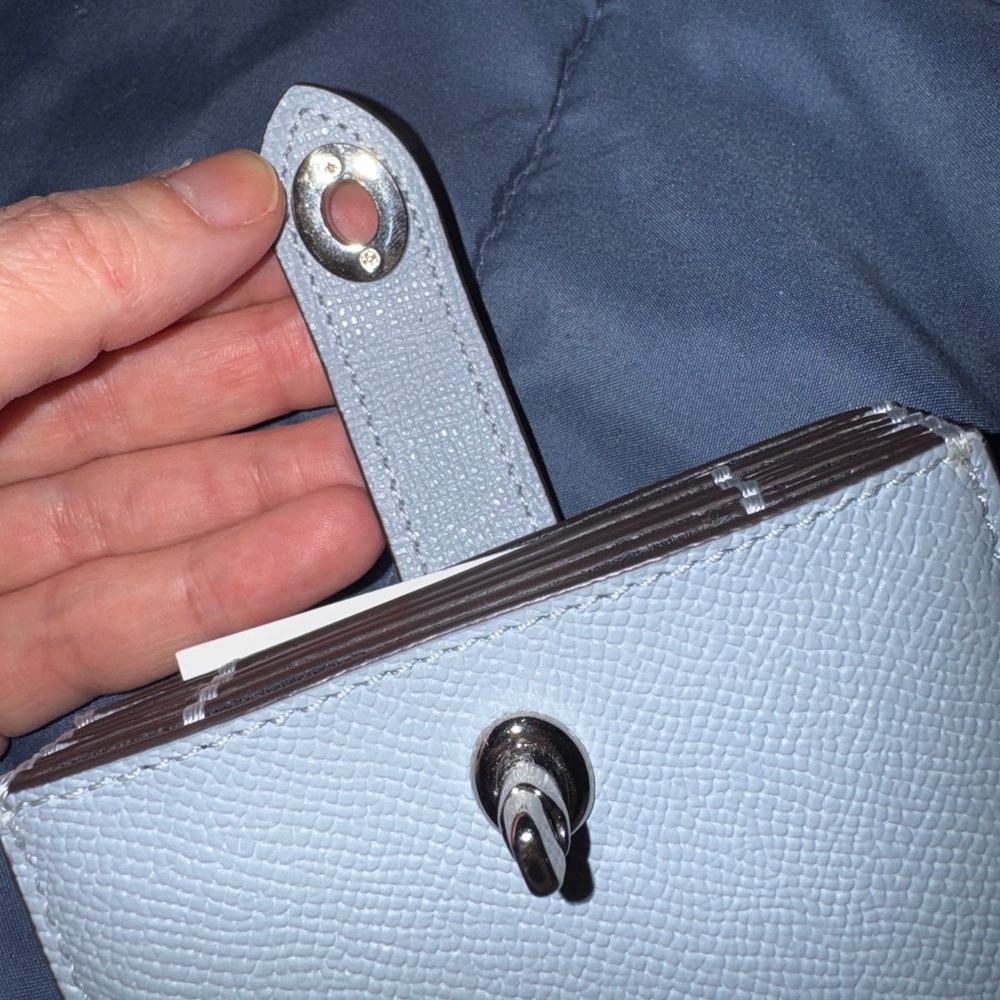 Coach Pale blue Leather Card Holder - Picture 10 of 16